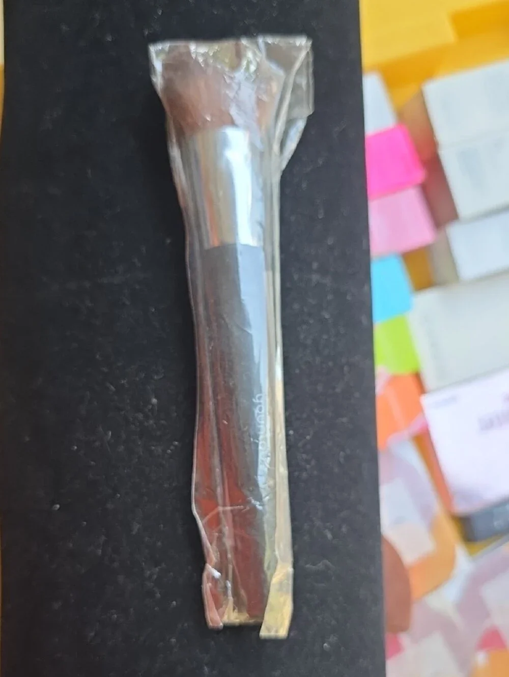 Younique Brown Bristle Eyeshadow Brush with Black Handle